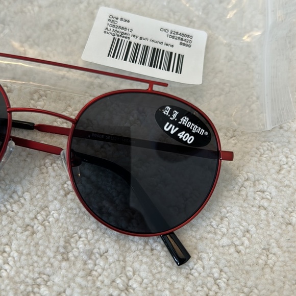 A.J. Morgan Ray Gun Round Lens Sunglasses Red - Picture 5 of 11